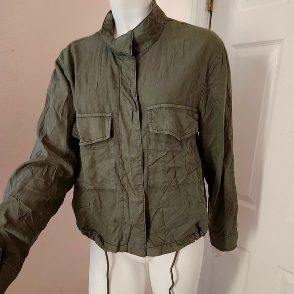 Sanctuary Olive Utility Drawstring Jacket - Picture 2 of 4